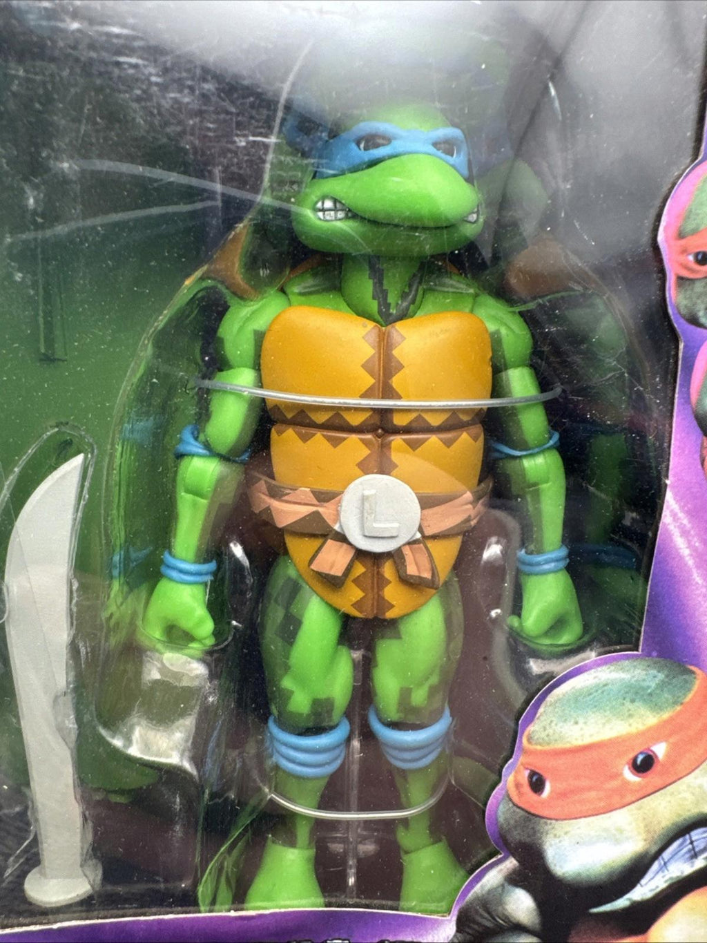 NECA TMNT Teenage Mutant Ninja Turtles Turtles in Time 7" Leonardo