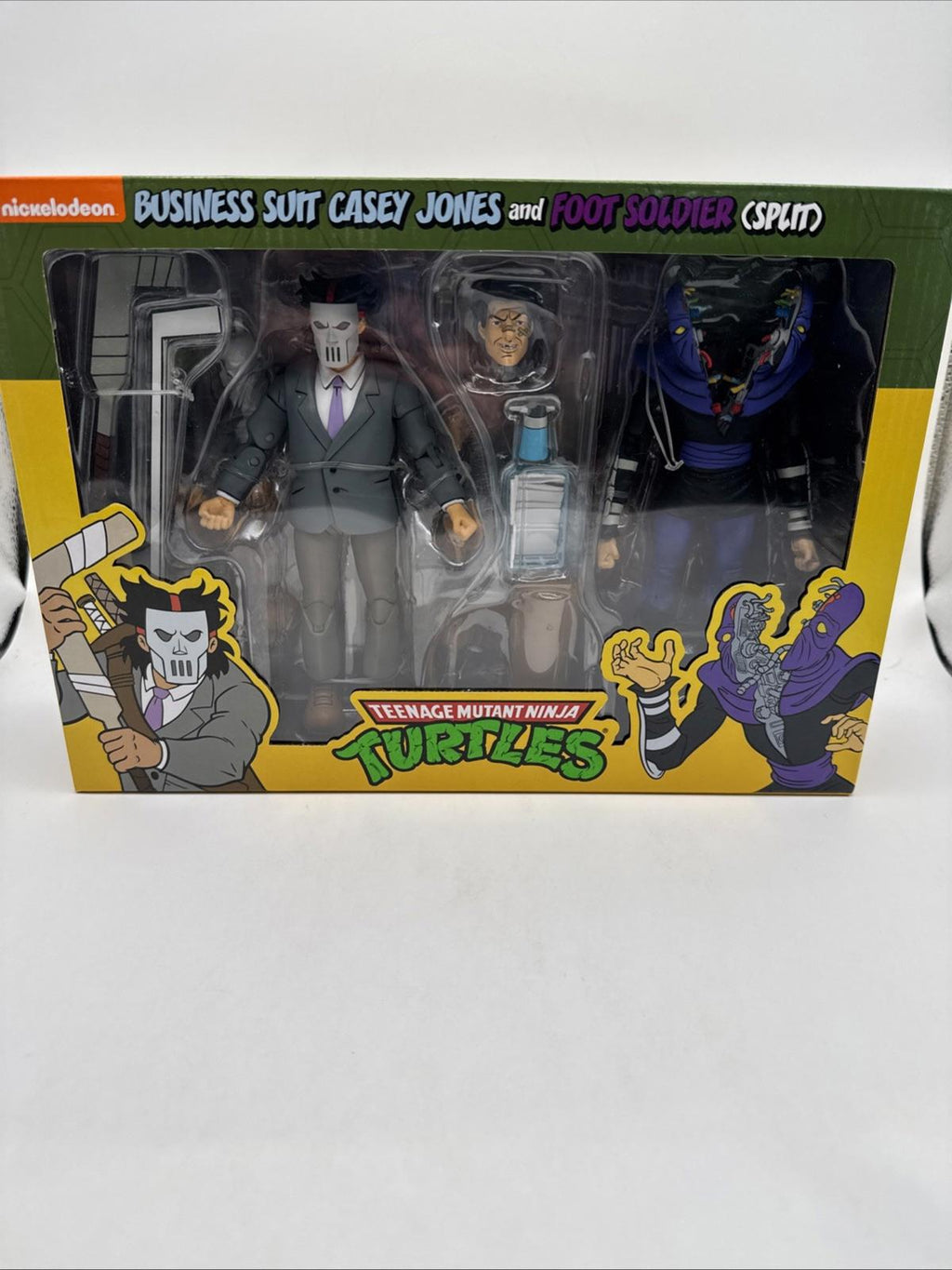 NECA TMNT Business Suit Casey Jones & Split Foot Soldier 7″ Action Figures – 2pk