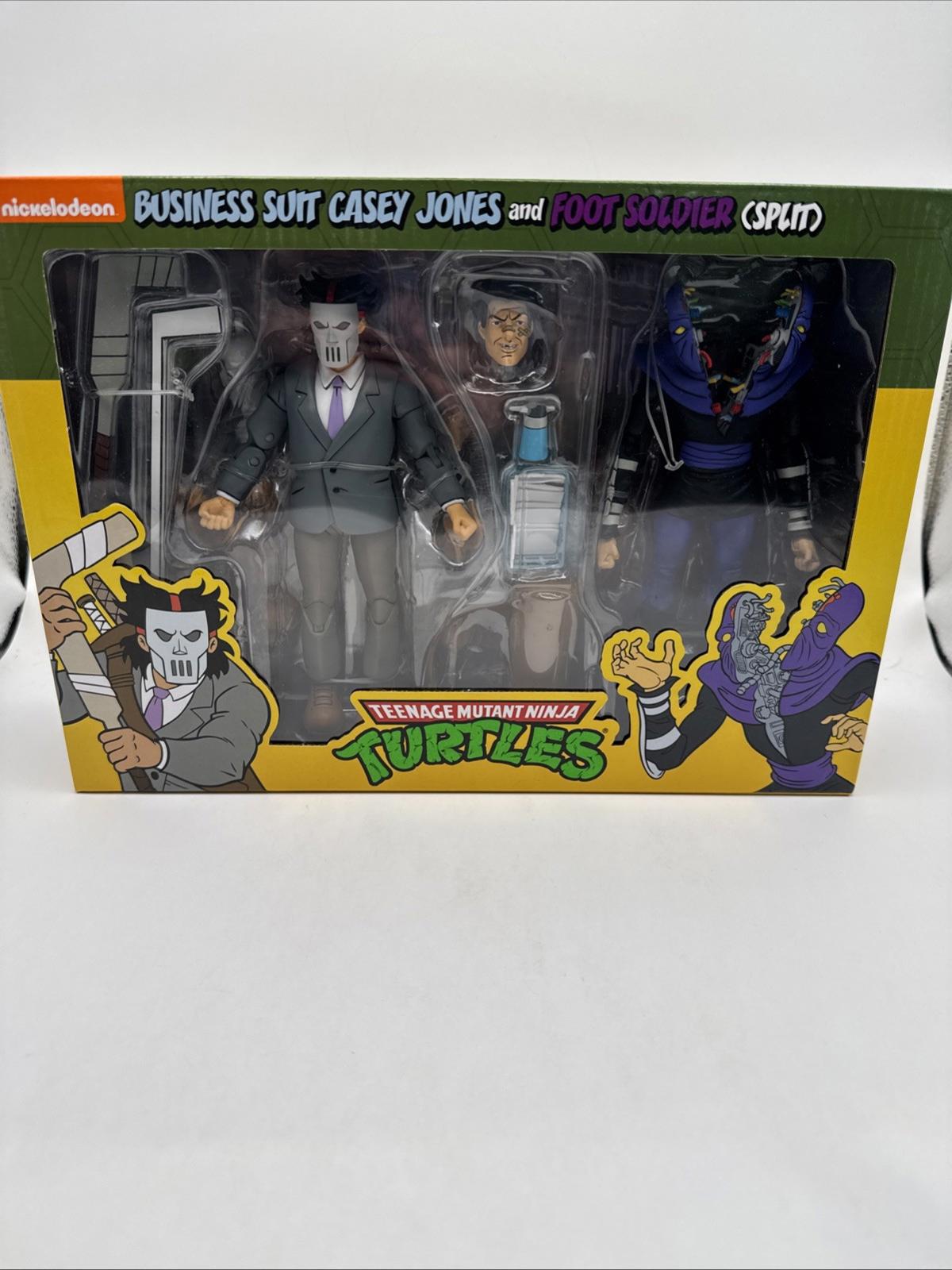 NECA TMNT Business Suit Casey Jones & Split Foot Soldier 7″ Action Figures – 2pk