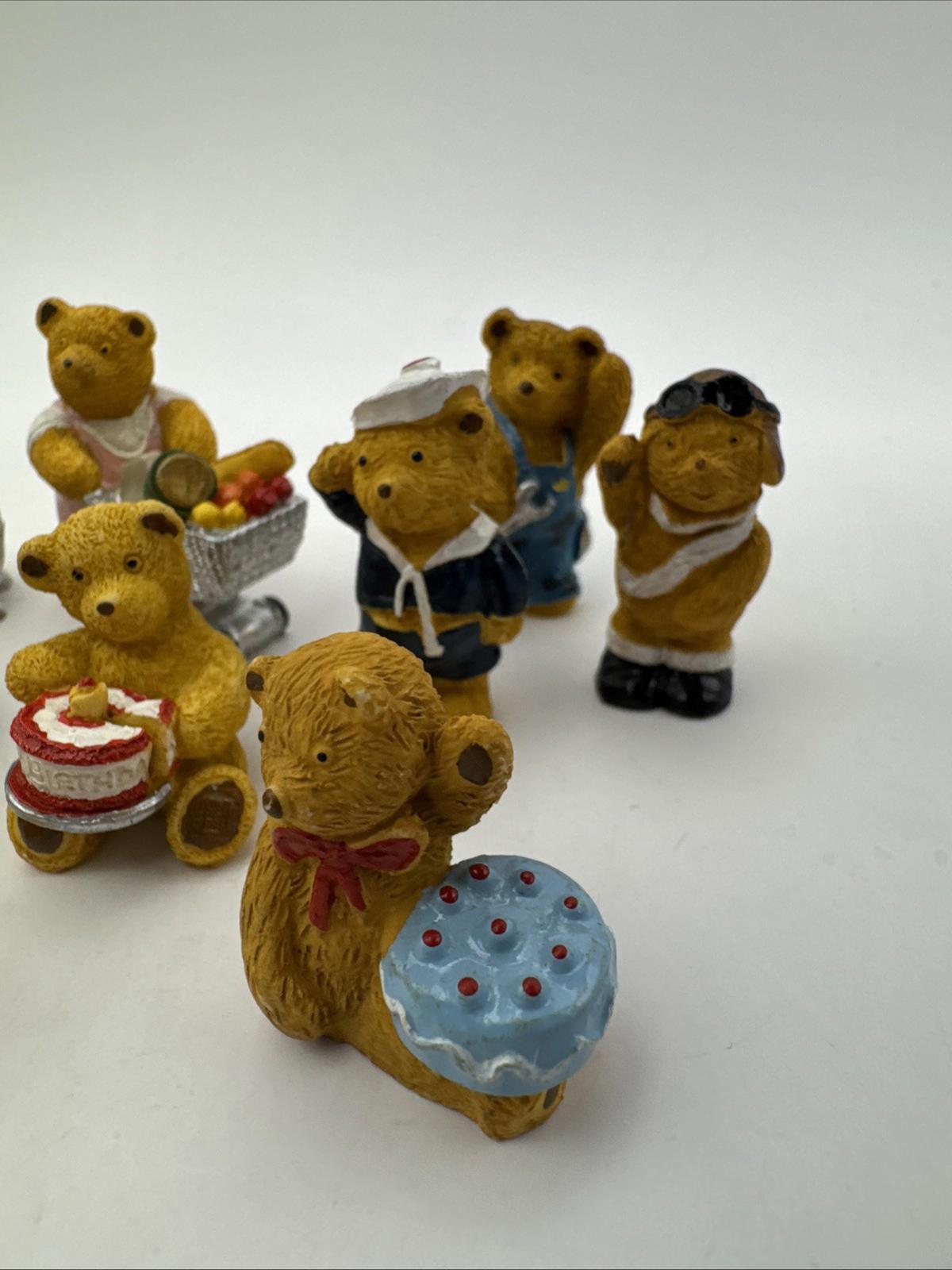 13 x Vintage R&R Hill Bears Upcott Collection Hand Painted VGC Box 7